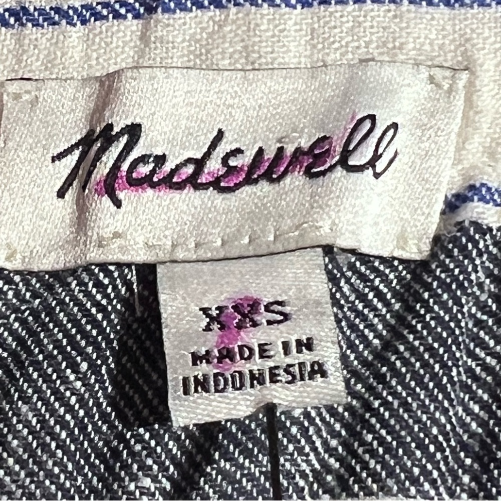 Madewell Huston Linen Wide Leg Pull On Crop Pants Size XXS - Picture 8 of 11